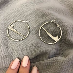 Nike hoop earrings